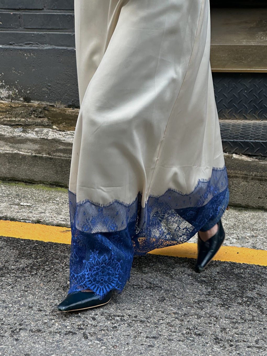 DOT FLOWER VEIL DRESS