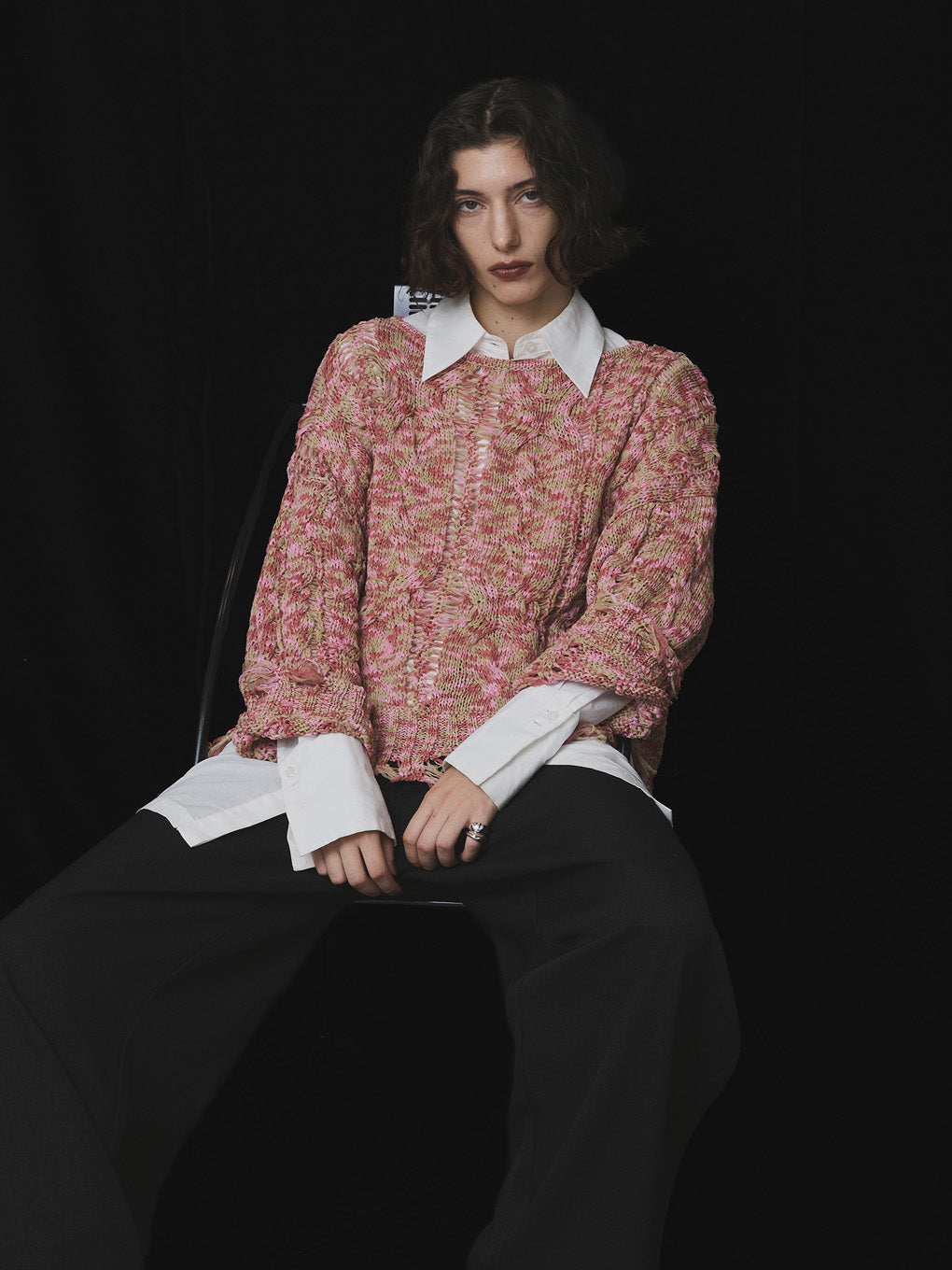 CABLE PATTERN DAMAGE LOOSE KNIT