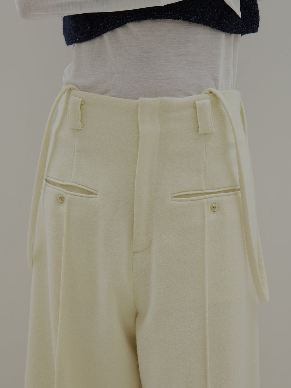 2WAY WOOL SUSPENDERS PANTS