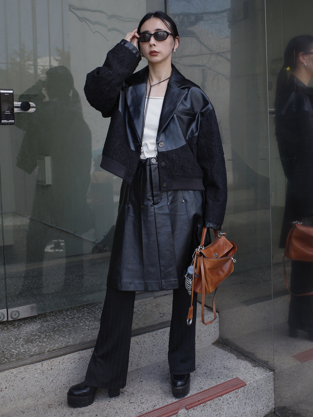 JENNY BOX PLEATED HALF SKIRT