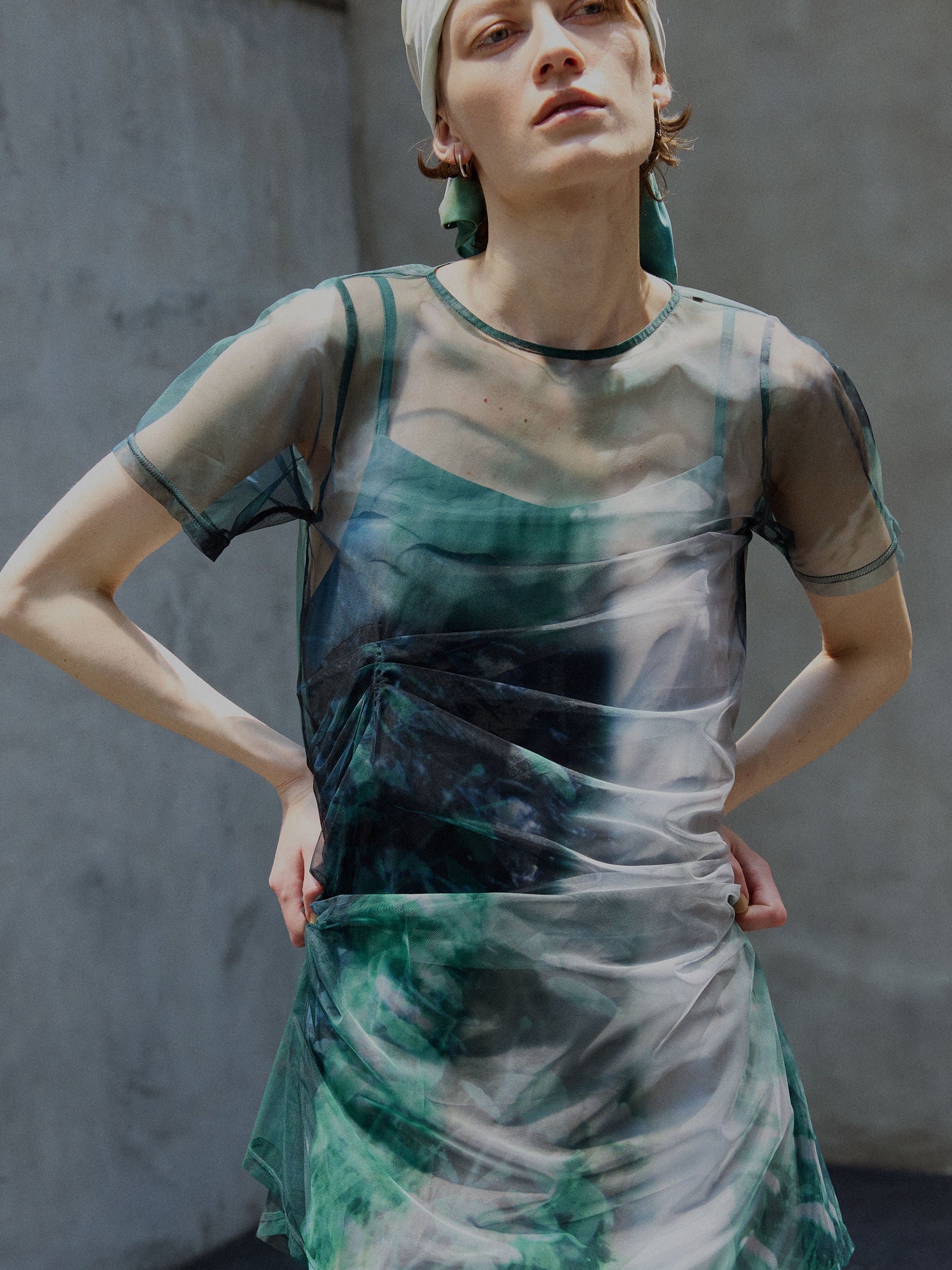 Silvia Conde Oliván×Ameri SHEER DRESS