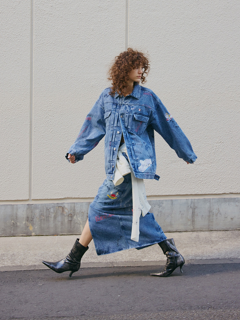 Gabrielle×Ameri 10TH HISTORY I LINE SKIRT