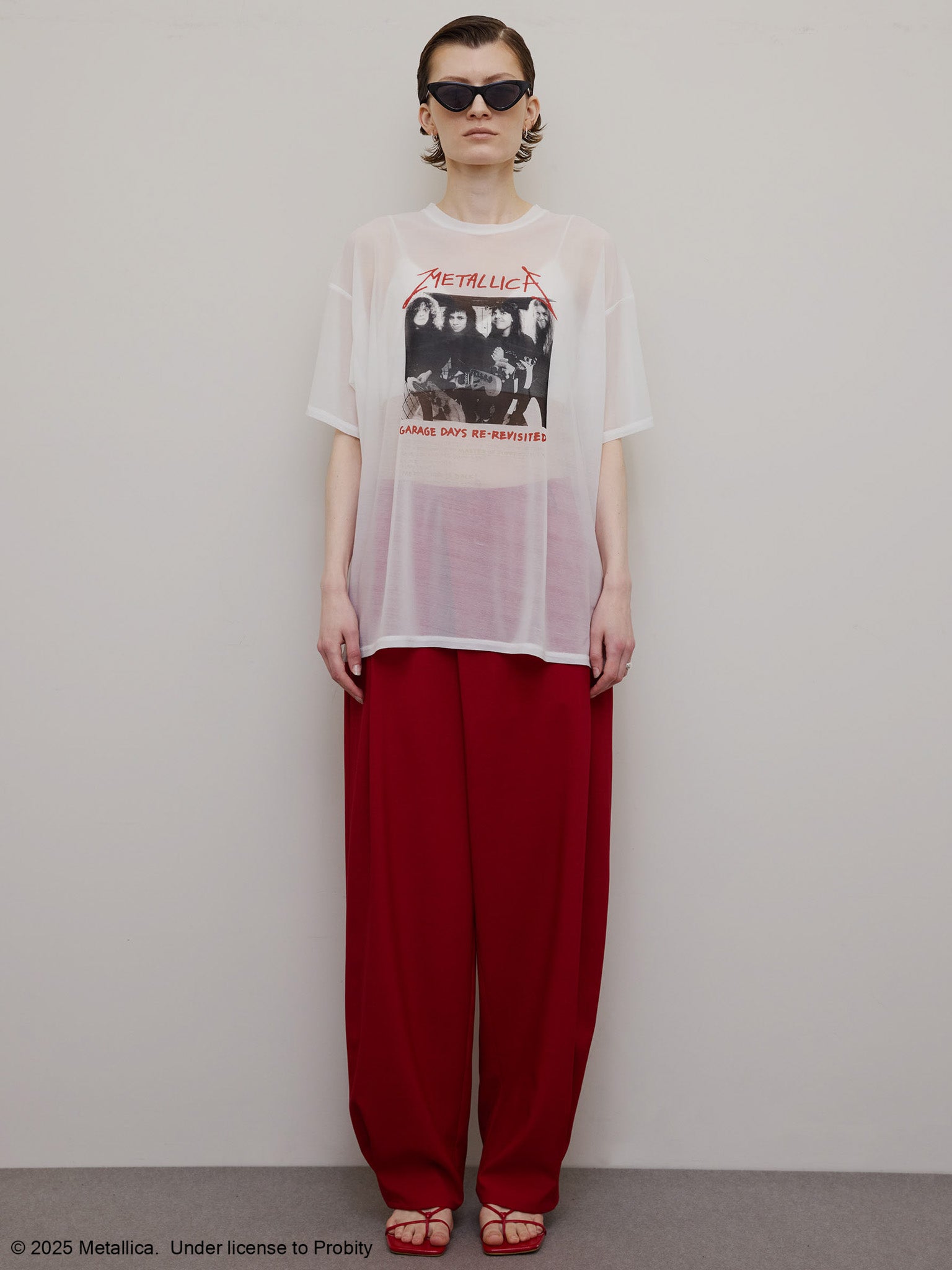 MEDI METALLICA SHEER TEE