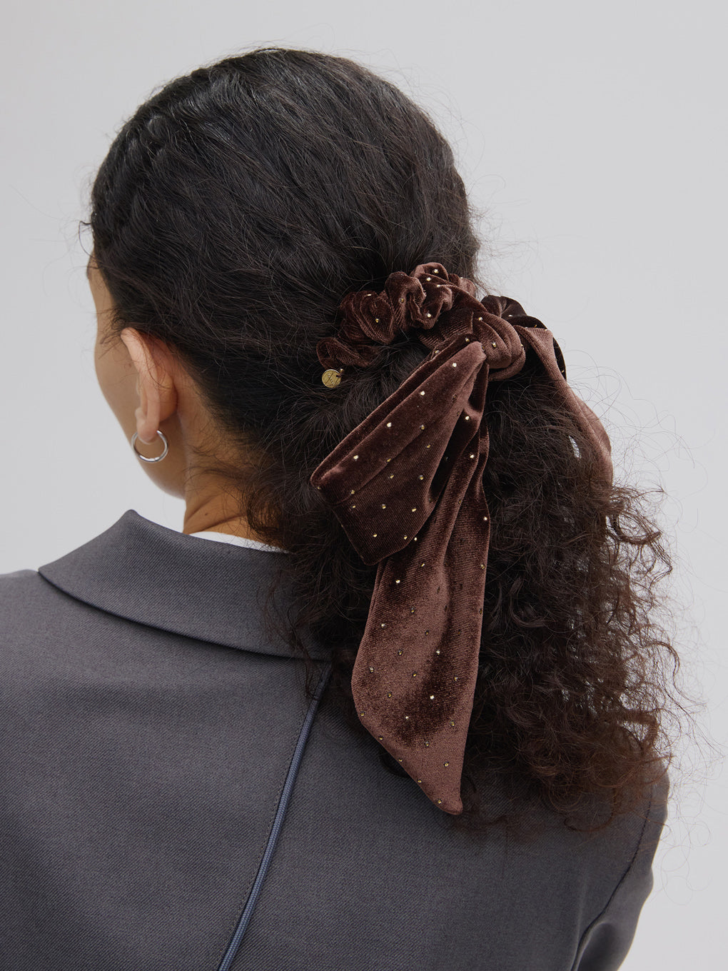 TRESSE BRIGITTE dot ribbon chouchou