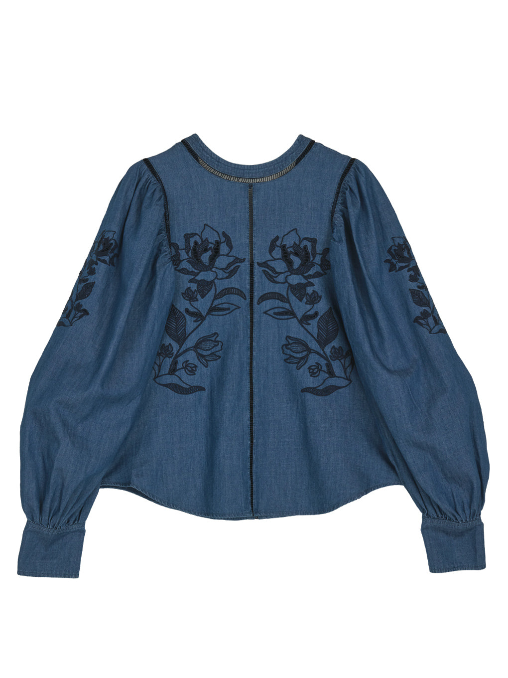 PUFF EMBROIDARY LACE BLOUSE