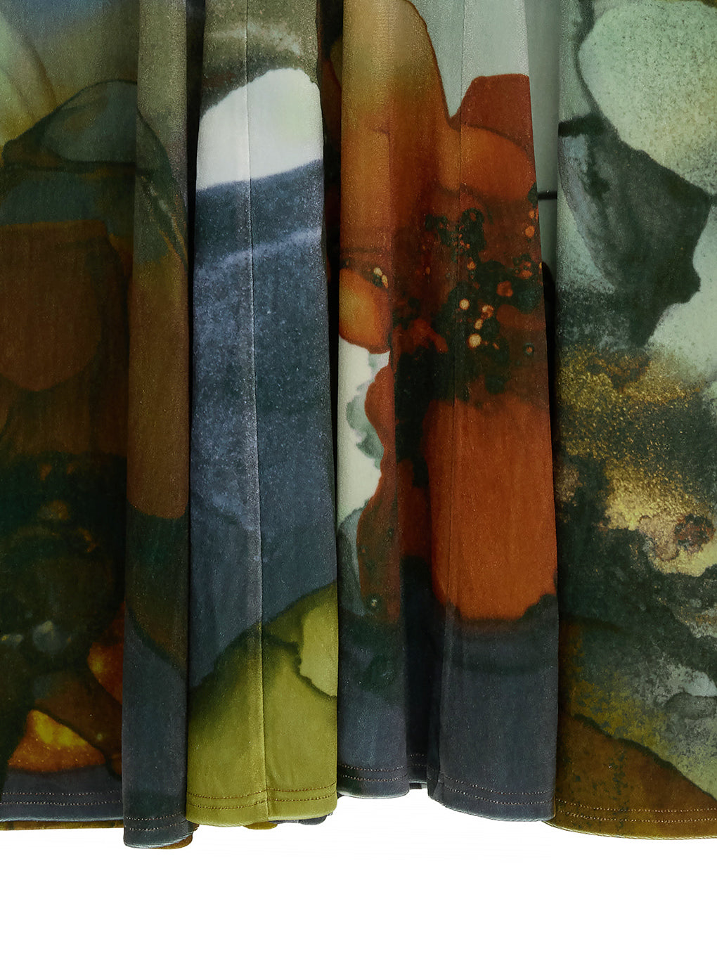 2WAY RUST INK ART VELOUR DRESS