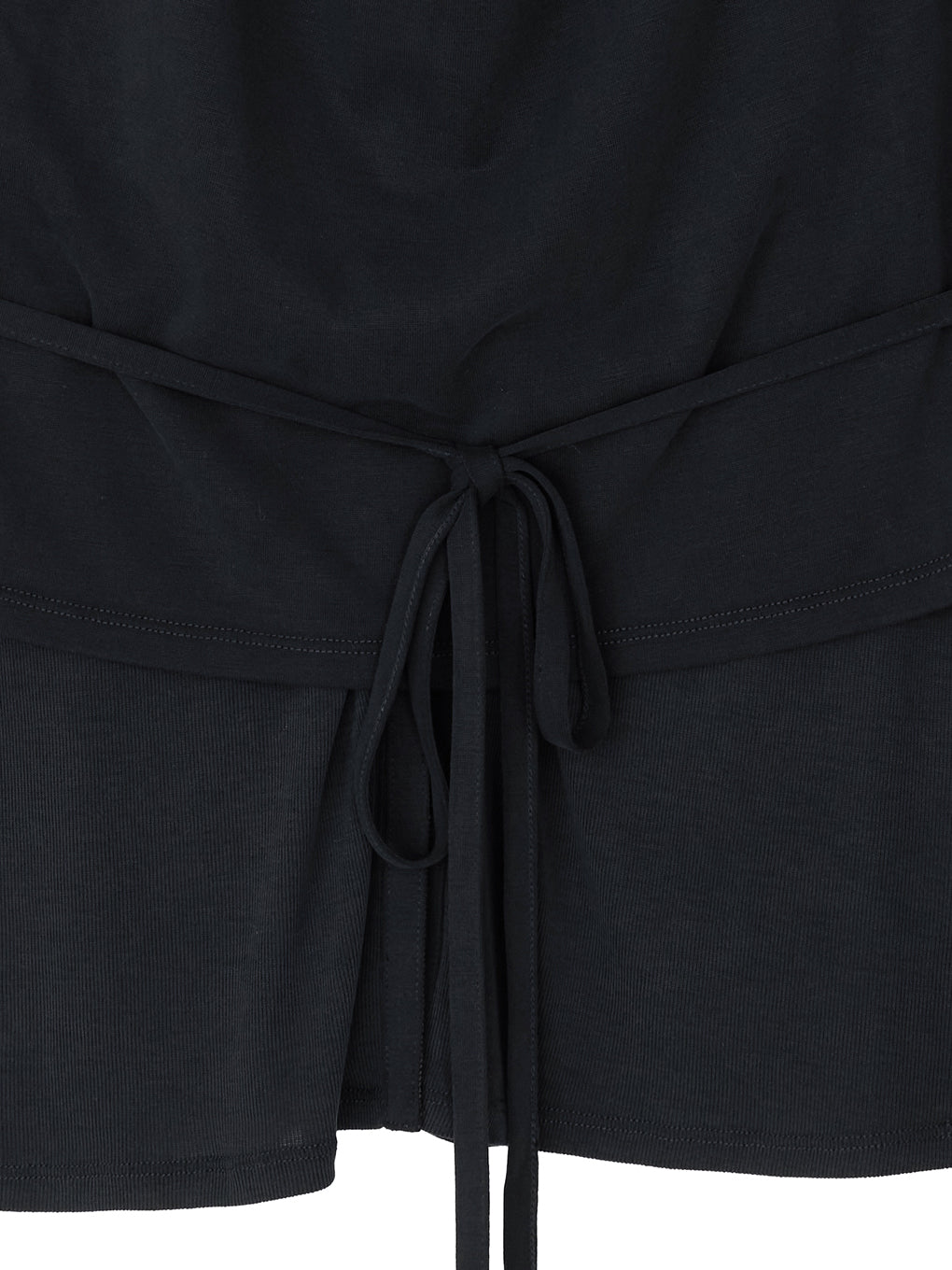HALTER DRAPE DOCKING CUT TOP