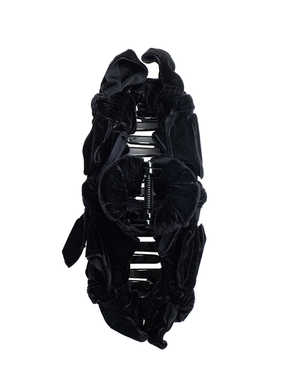 TRESSE velvet Ruban Clip in Black