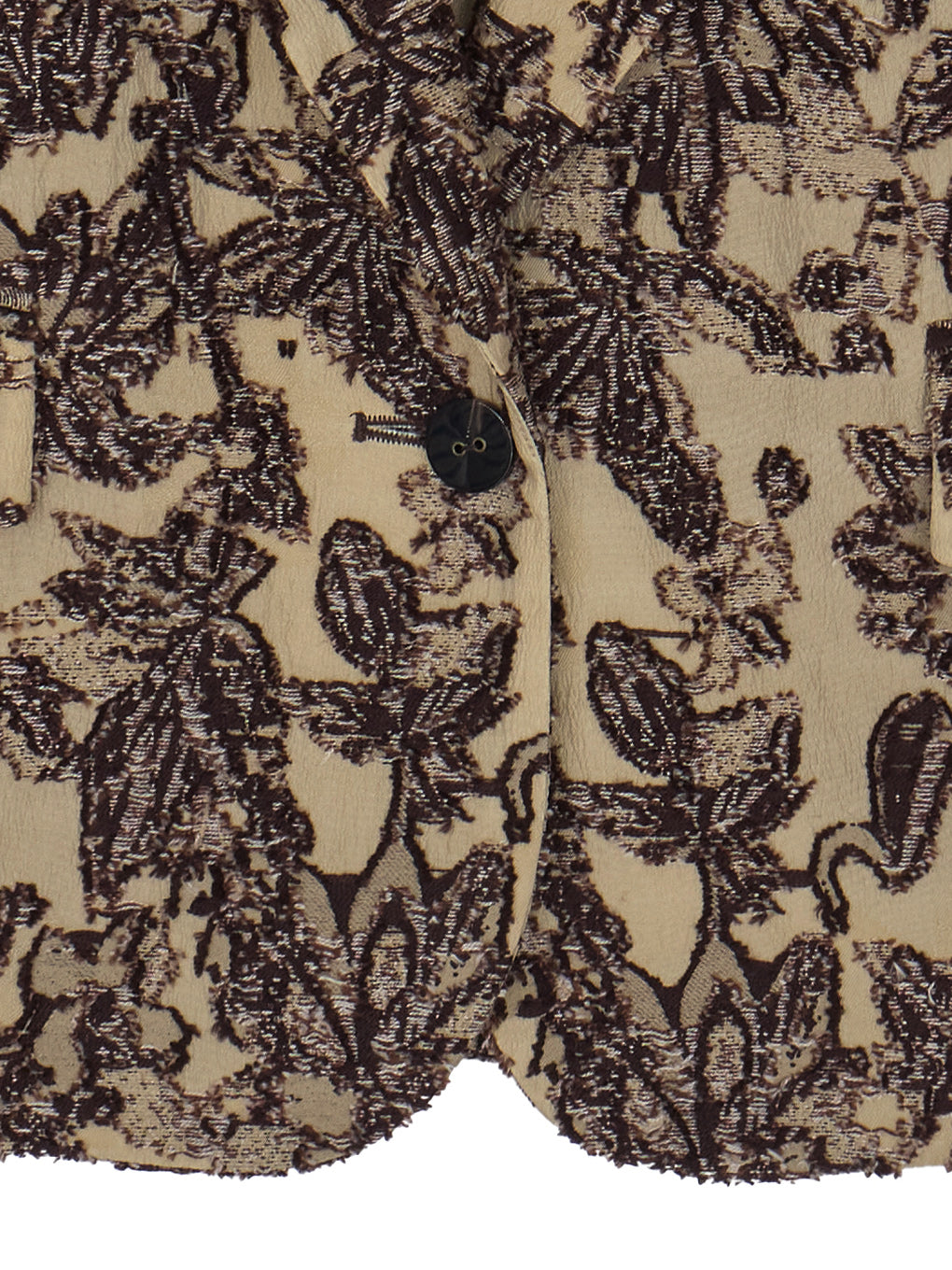 CROPPED CUT JACQUARD JACKET