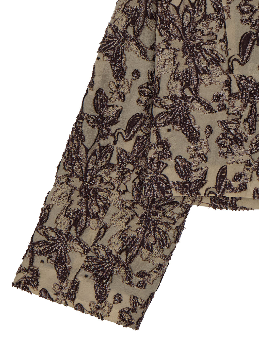 CROPPED CUT JACQUARD JACKET