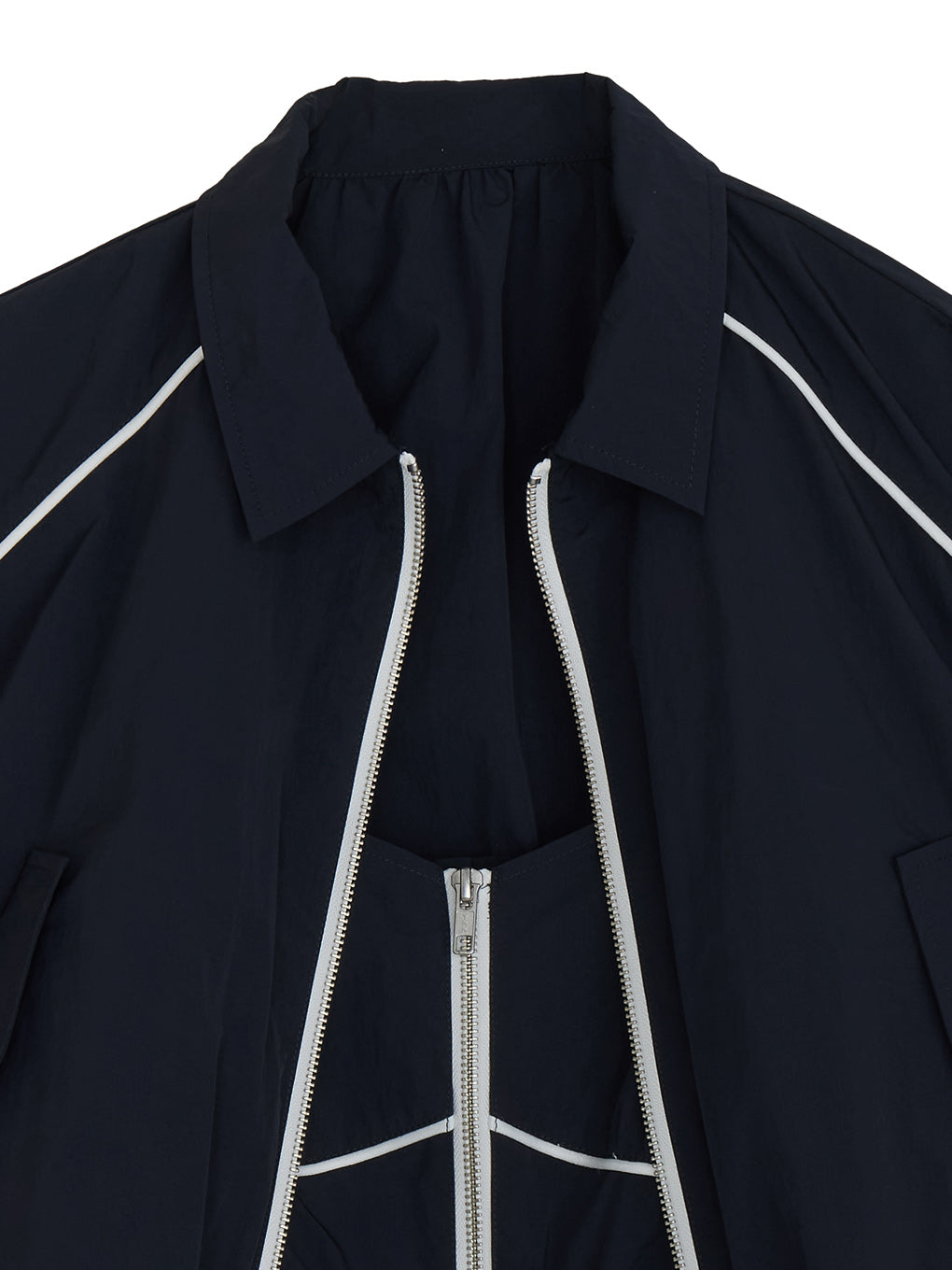 SHORT TRACK JACKET WITH BUSTIER