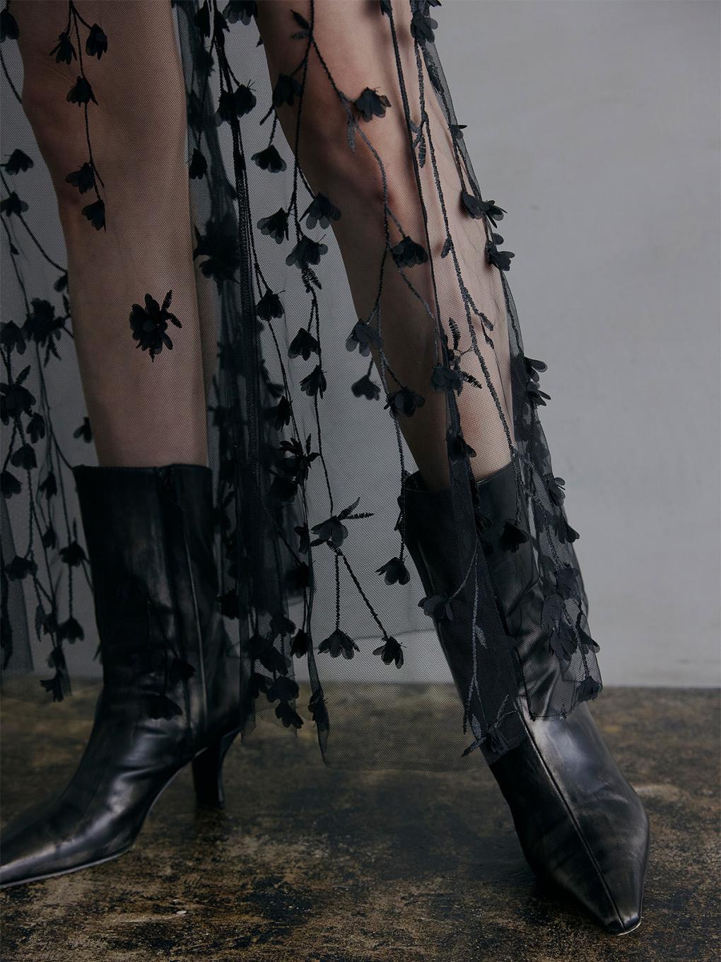 3D FLOWER LAYERED SKIRT