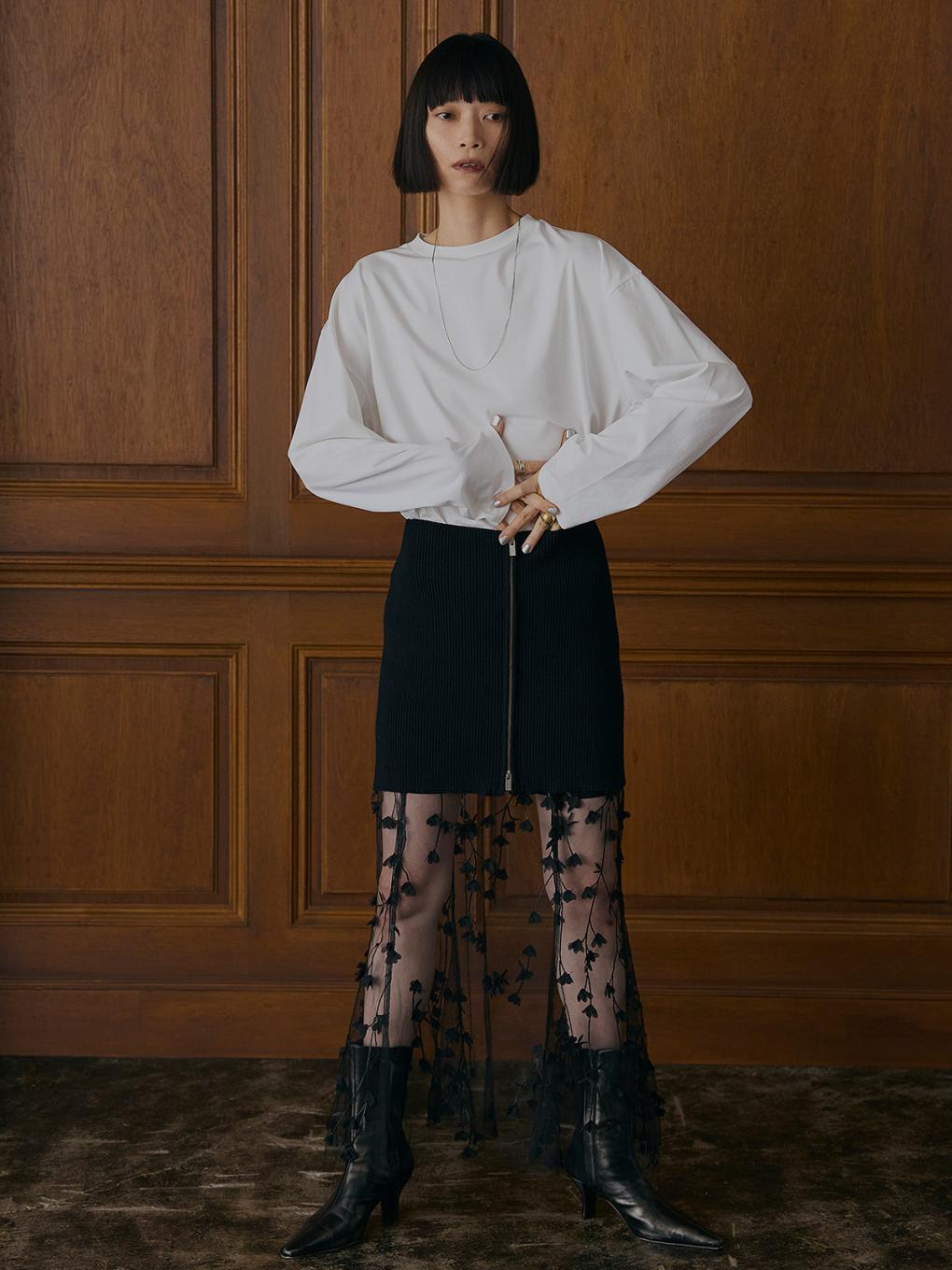 3D FLOWER LAYERED SKIRT