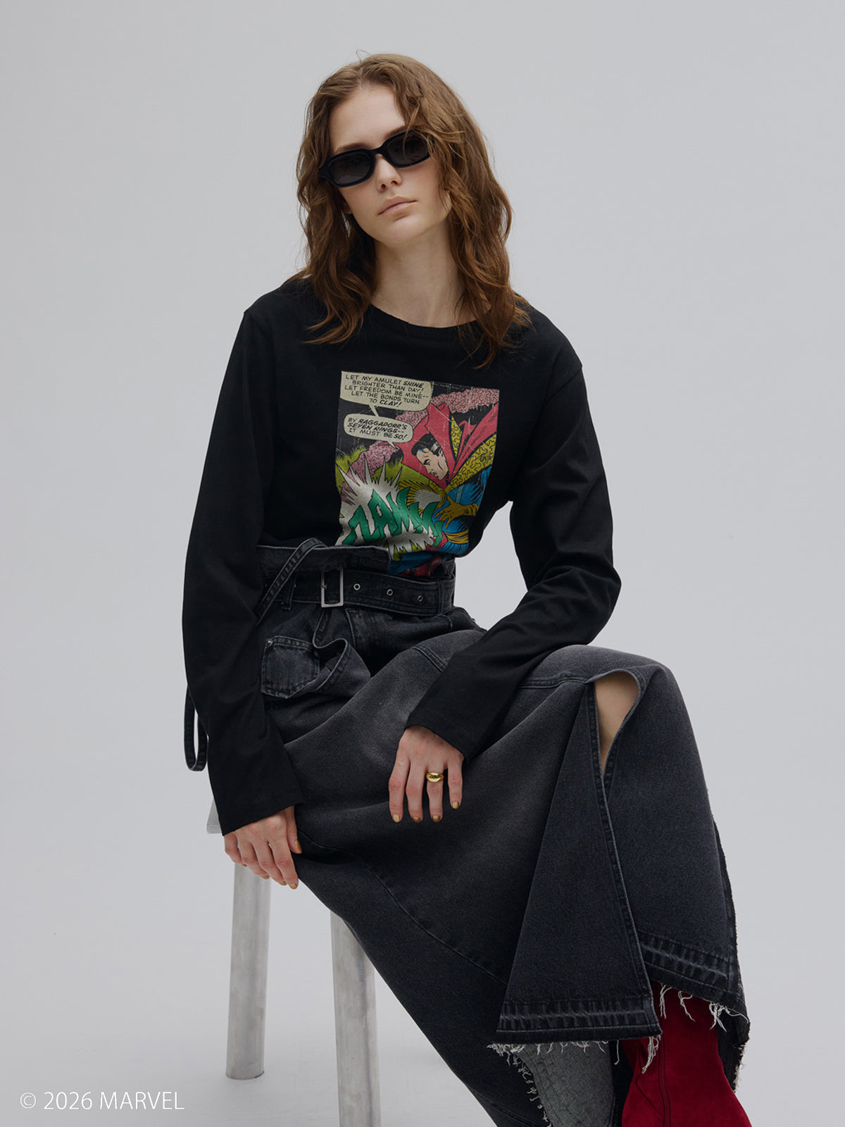 MARVEL COMIC JUST L/S TOP