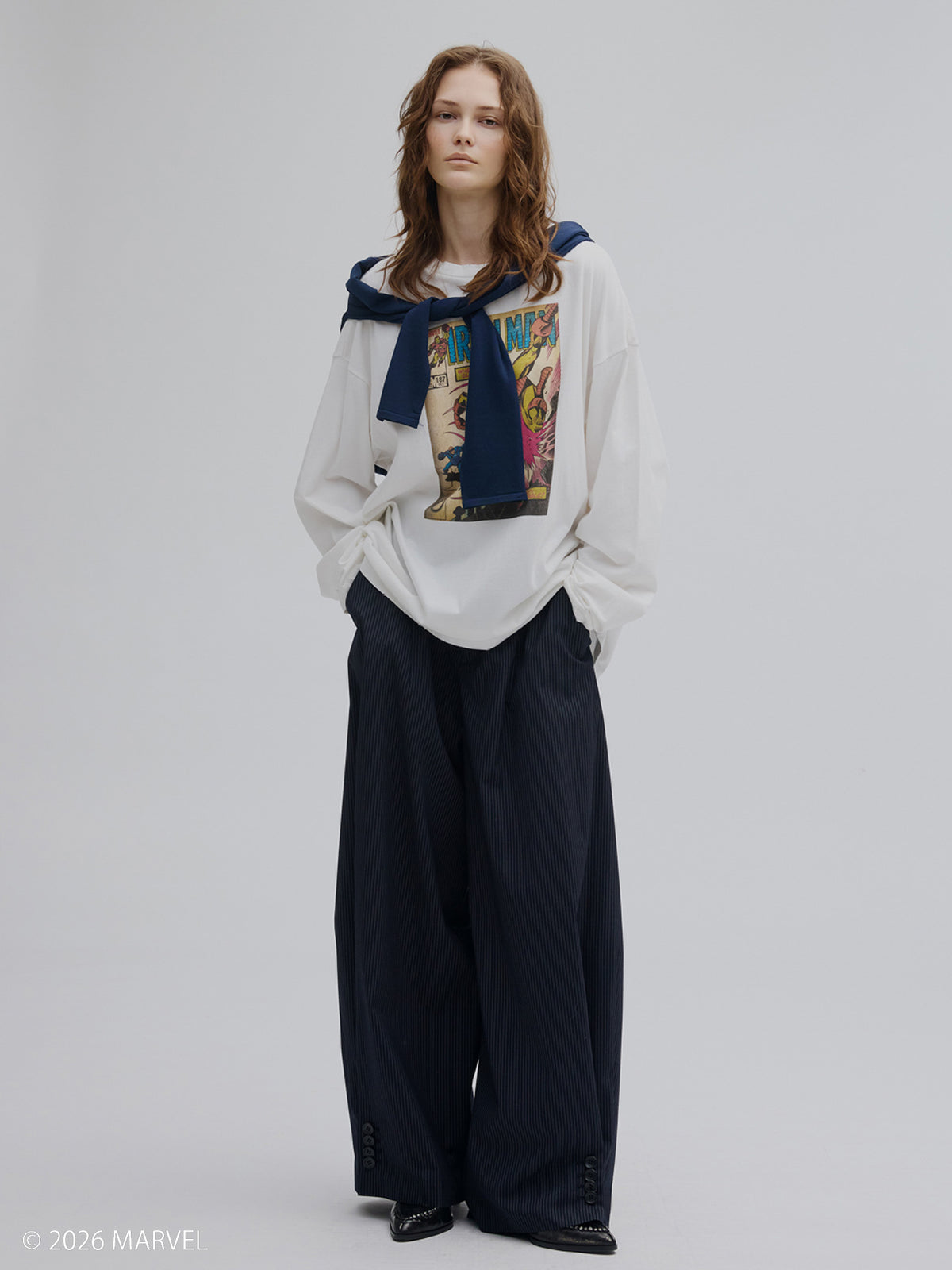 MARVEL COMIC OVER L/S TOP