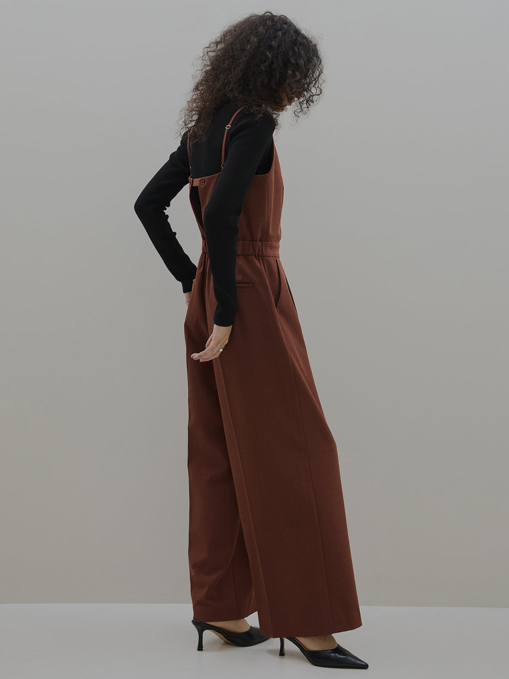 2WAY HOOK ARRANGE SALOPETTE PANTS