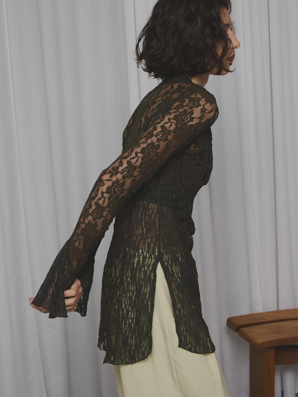 COMBINATION LACE TOP