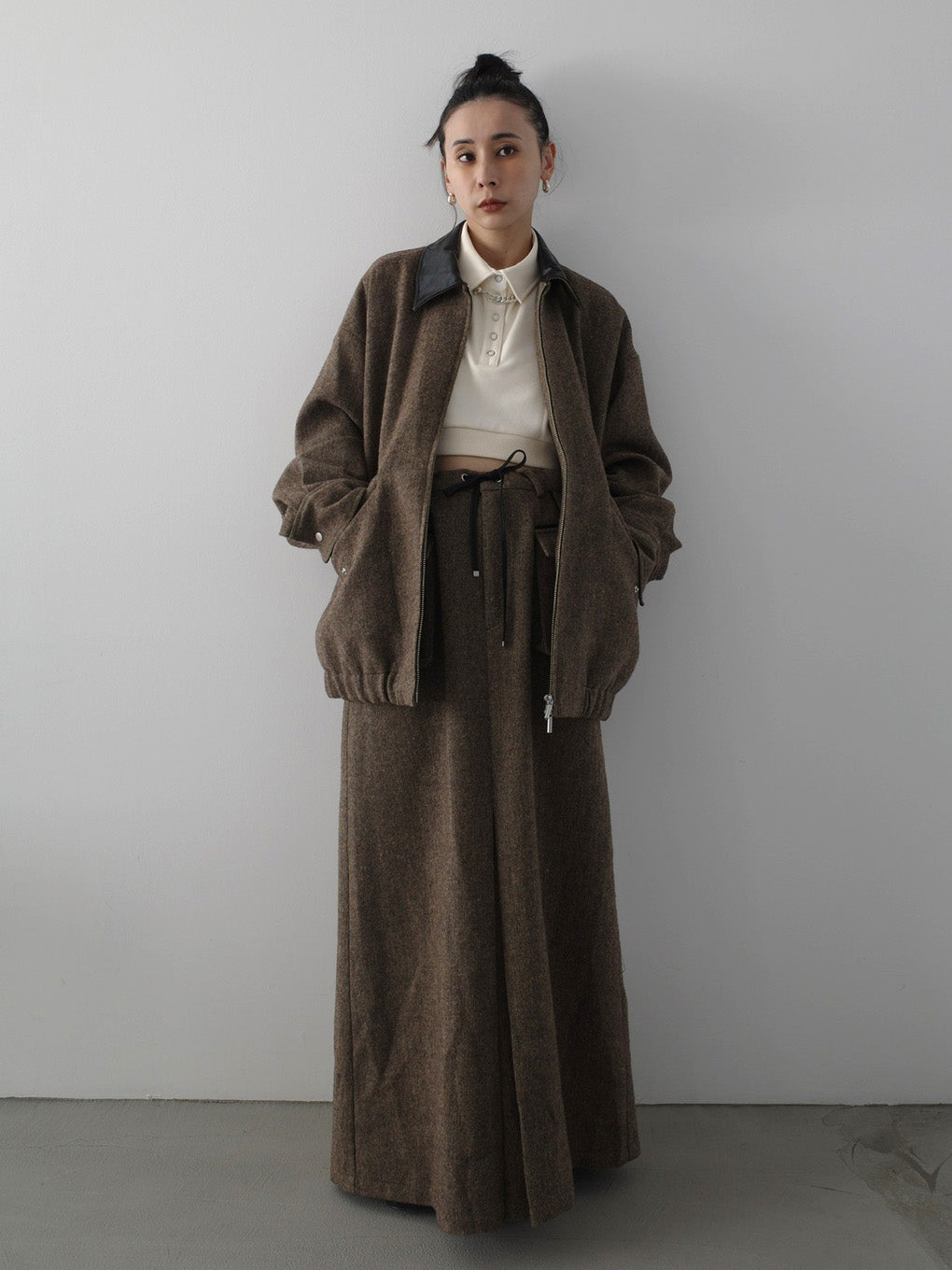 UND TWEED WORK DETAIL BLOUSON
