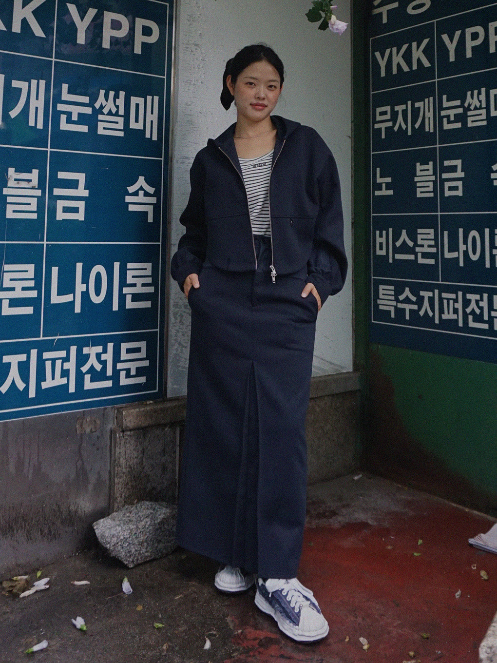BONBOM×Ameri BONDING PENCIL SKIRT