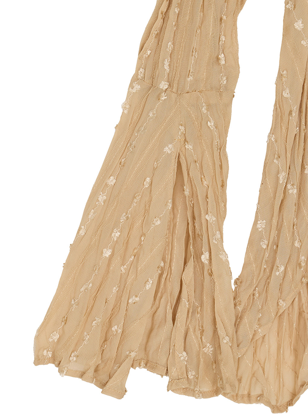 TULLE FRINGE WASHER BLOUSE