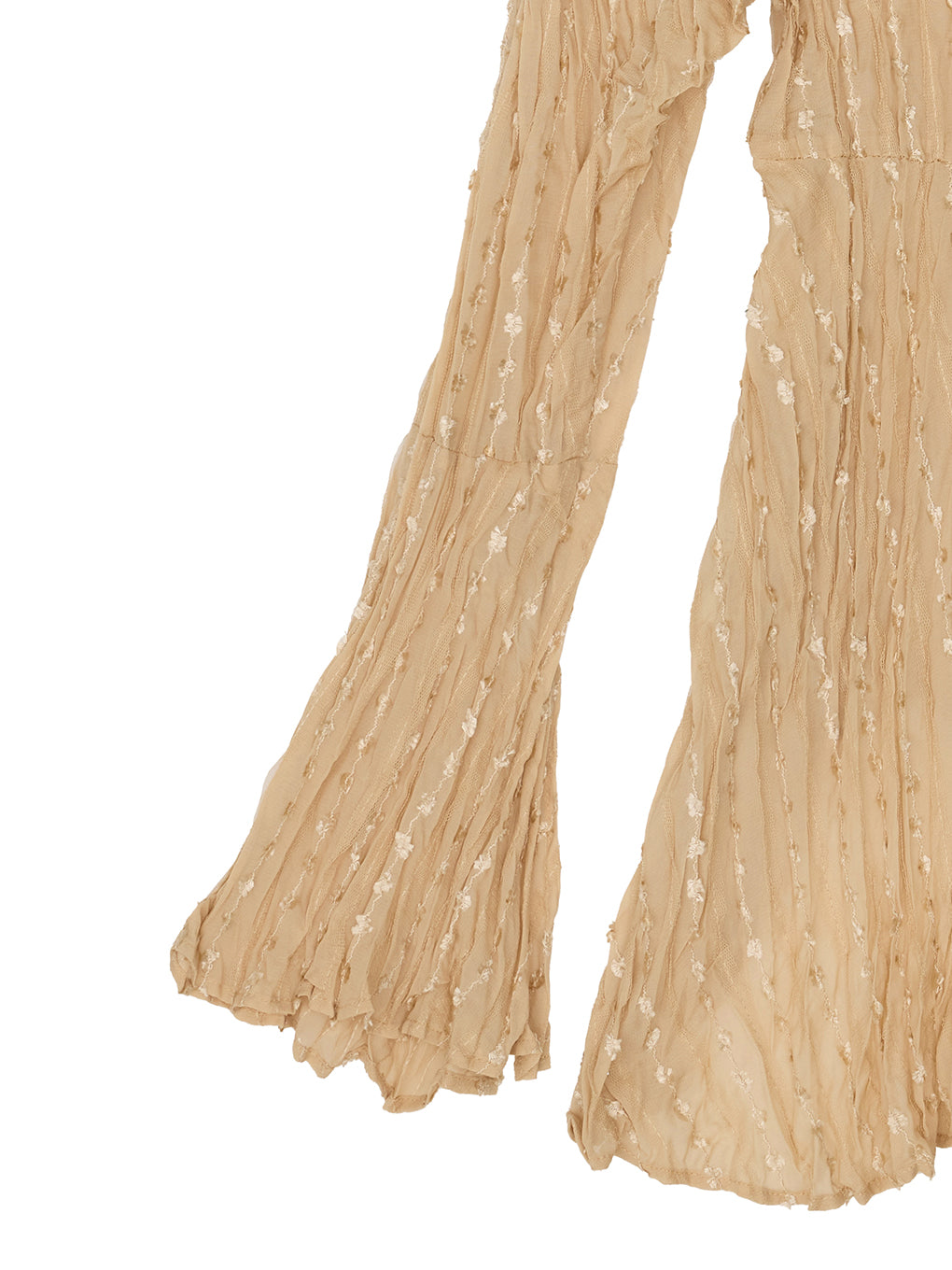 TULLE FRINGE WASHER BLOUSE