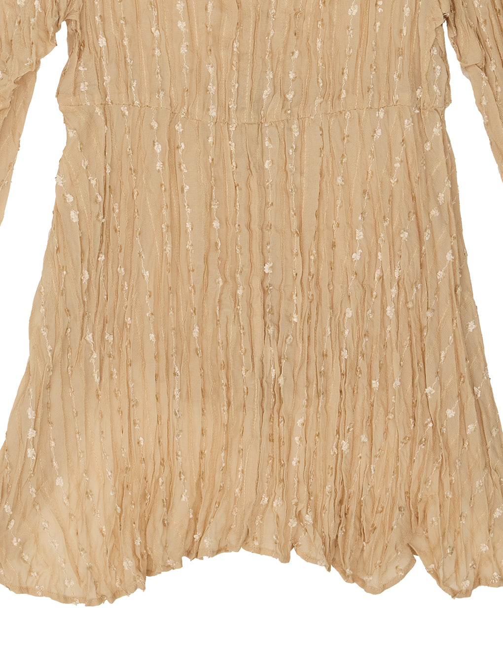 TULLE FRINGE WASHER BLOUSE