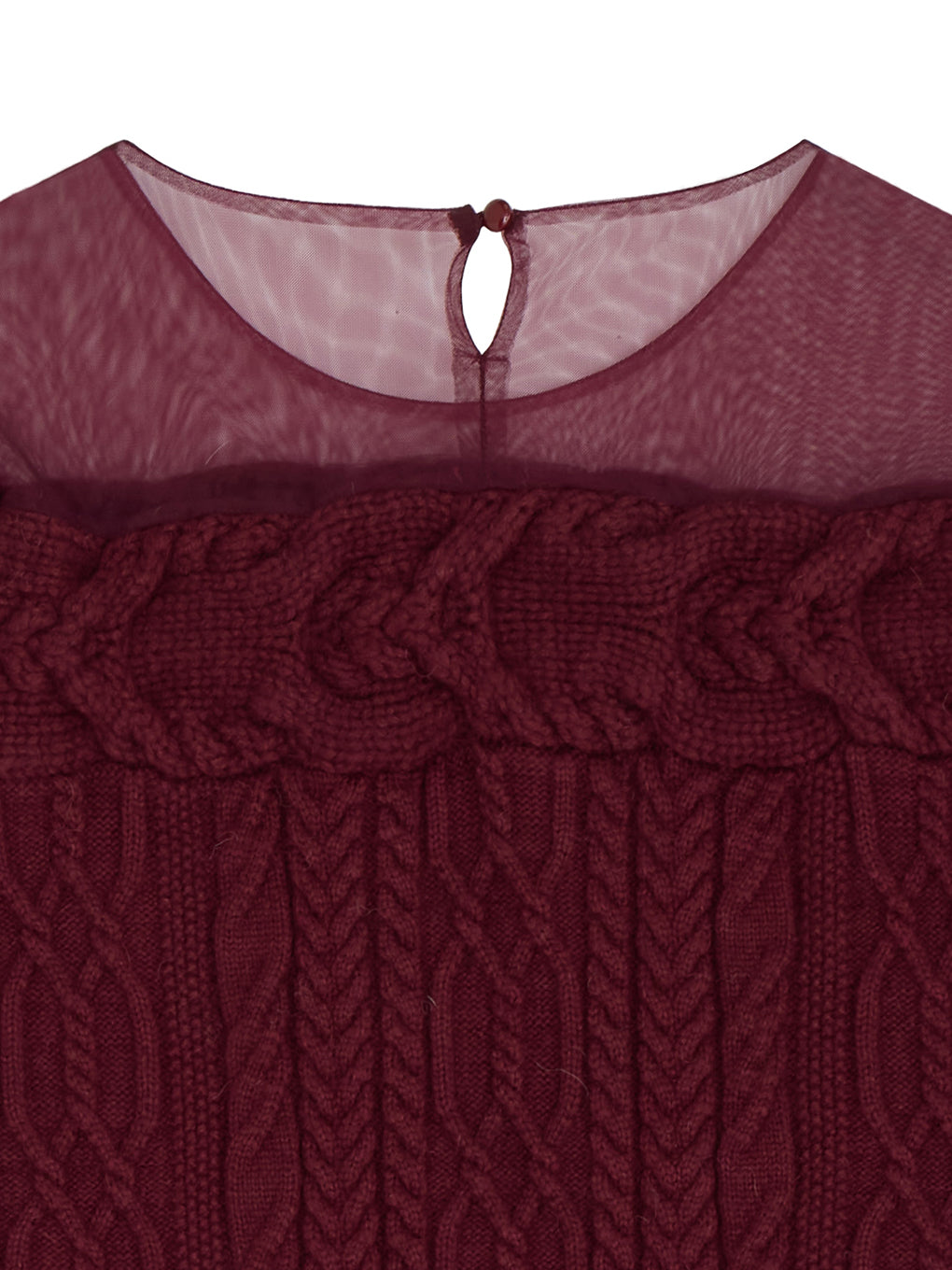 SHEER DOCKING LADY LIKE KNIT DRESS