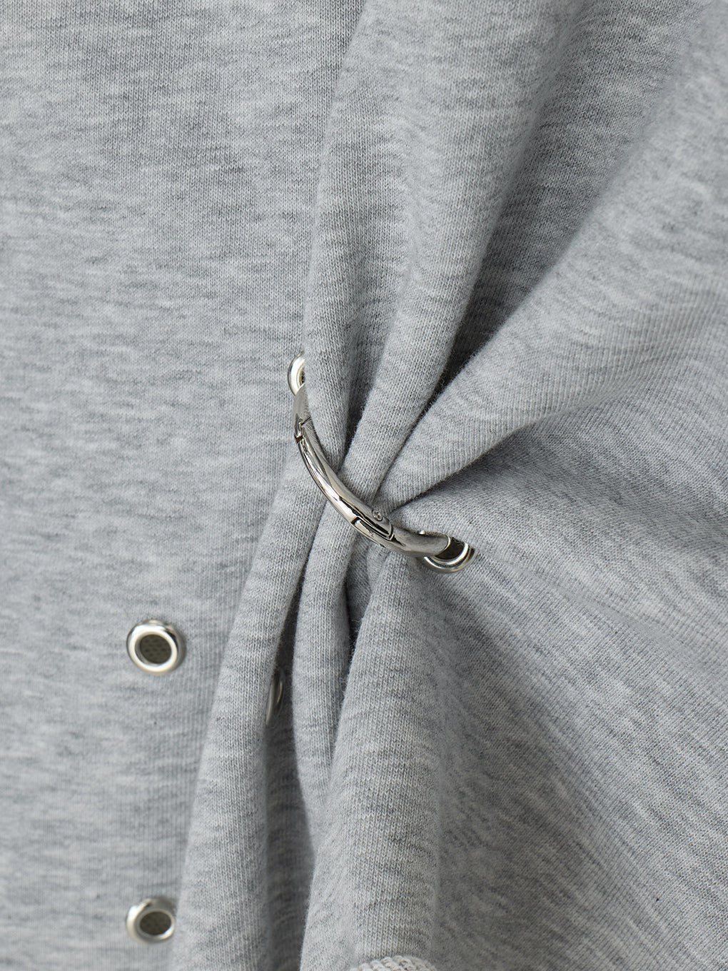 EYELET ARRANGEMENT SWEAT TOP