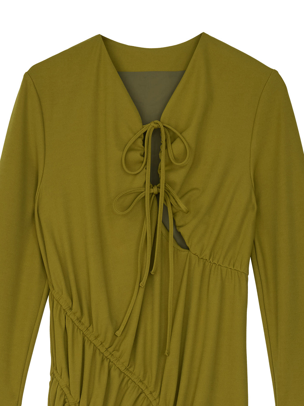 GATHER DETAIL CUT DRESS