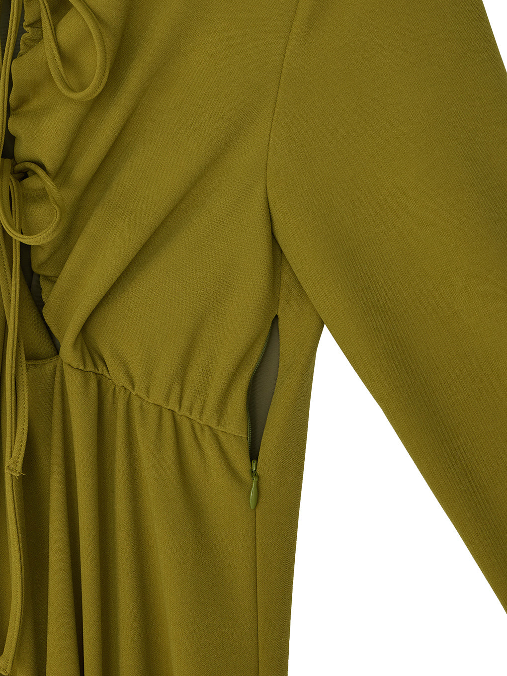 GATHER DETAIL CUT DRESS