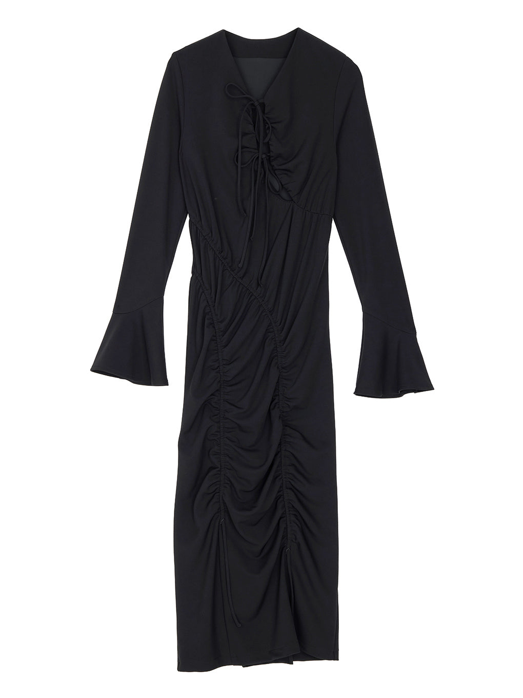 GATHER DETAIL CUT DRESS