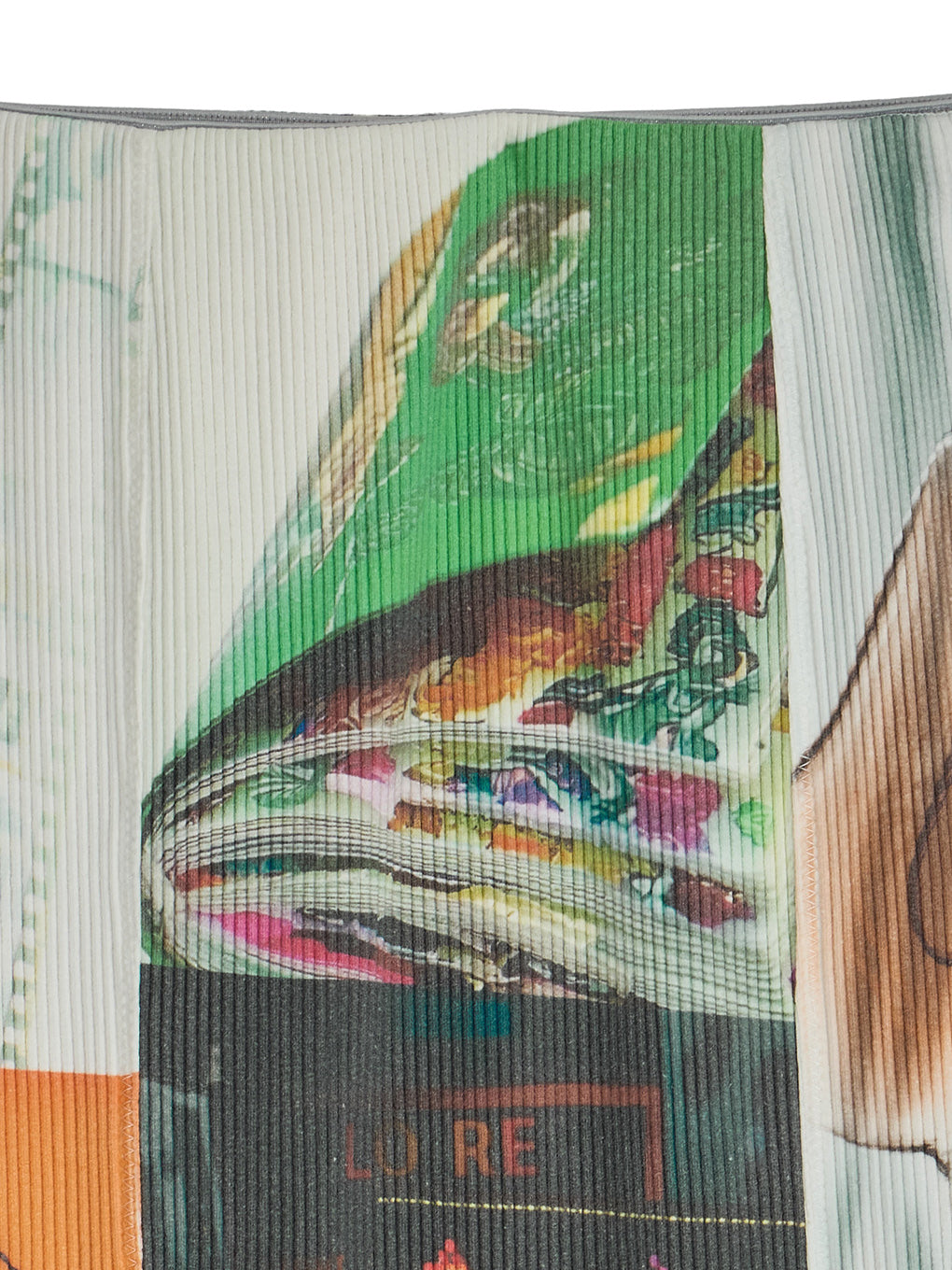 EMOTIONAL COLLAGE RIB SKIRT