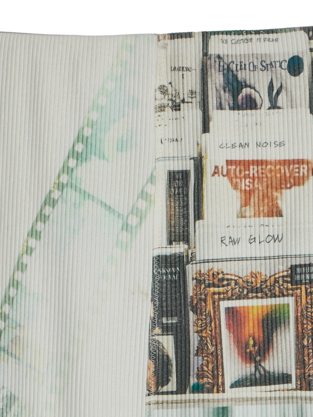 EMOTIONAL COLLAGE RIB SKIRT