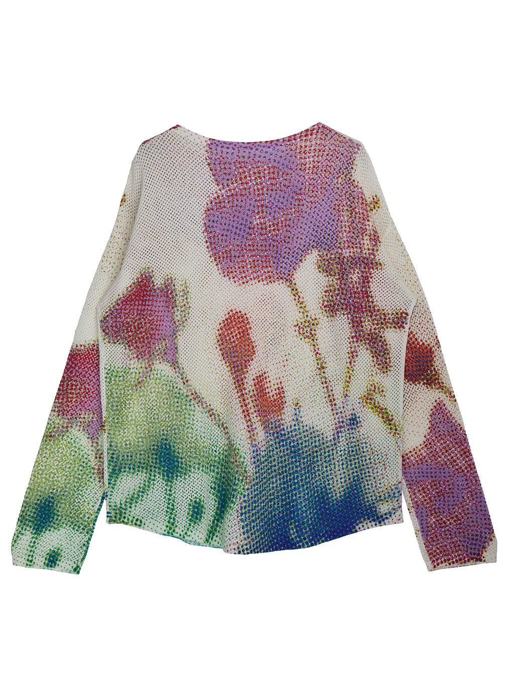 LOW RESOLUTION FLOWER KNIT TOP