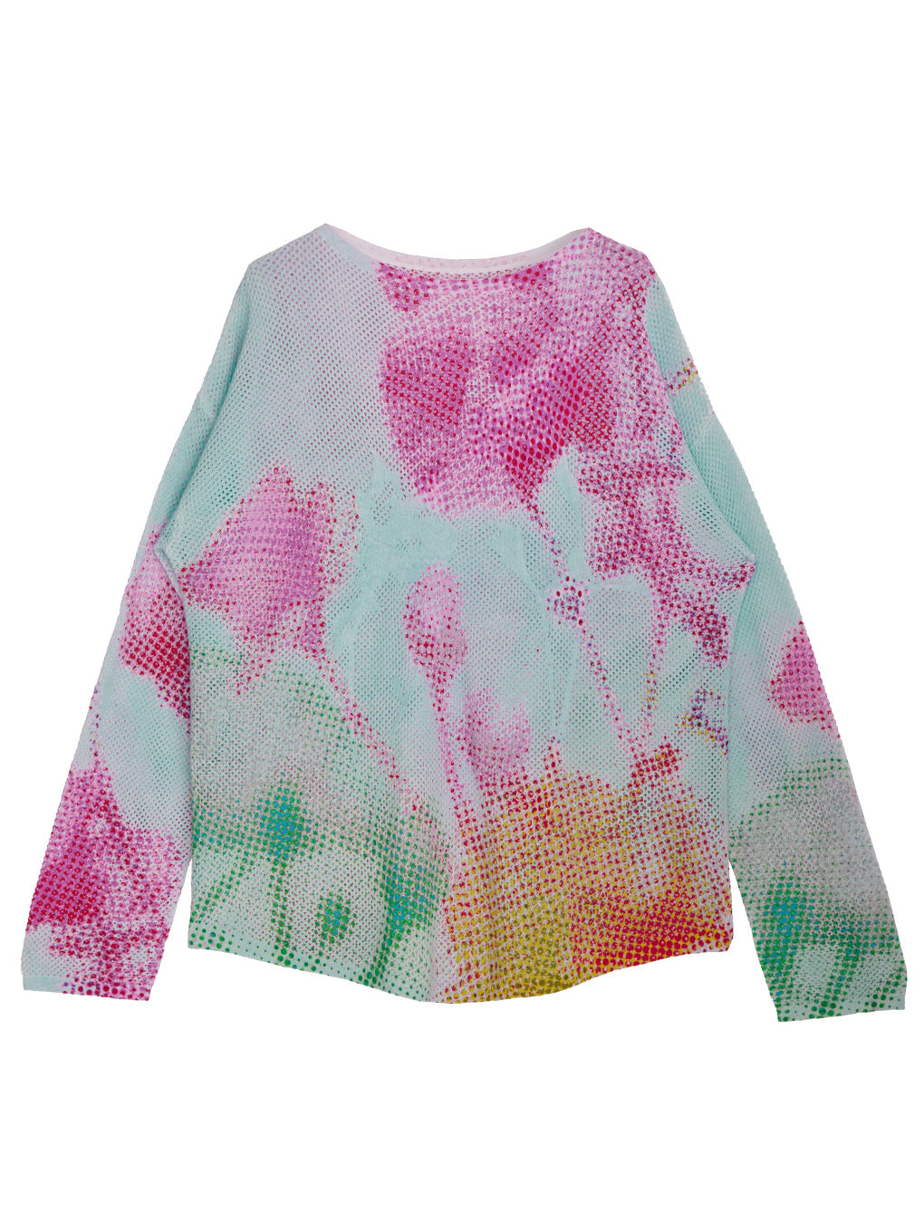 LOW RESOLUTION FLOWER KNIT TOP