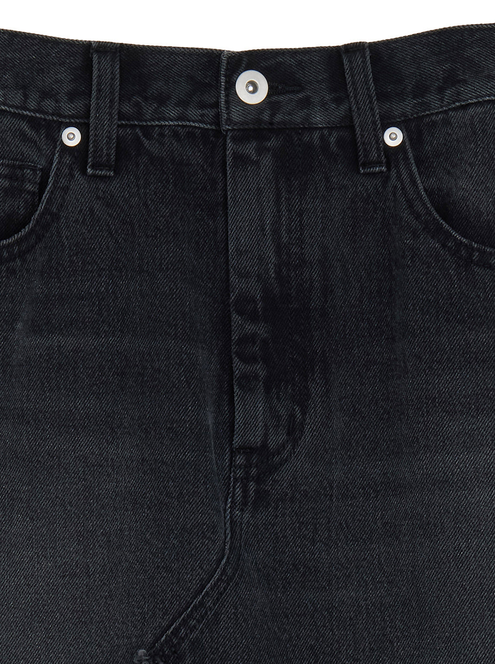 REMAKE LIKE DENIM LACE LAYERED SKIRT