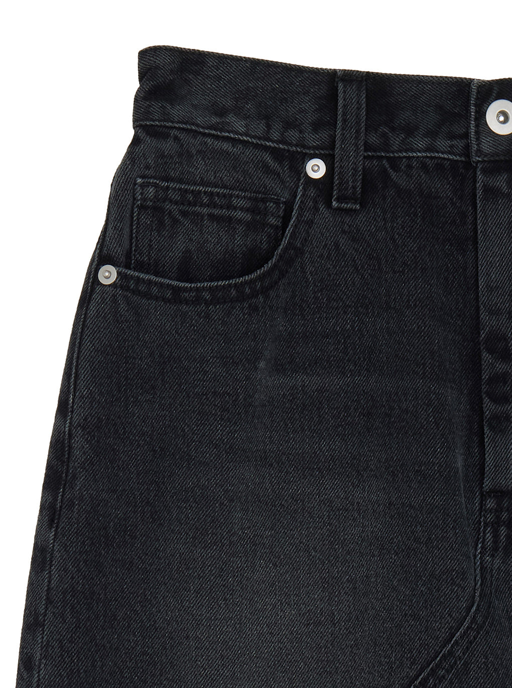 REMAKE LIKE DENIM LACE LAYERED SKIRT