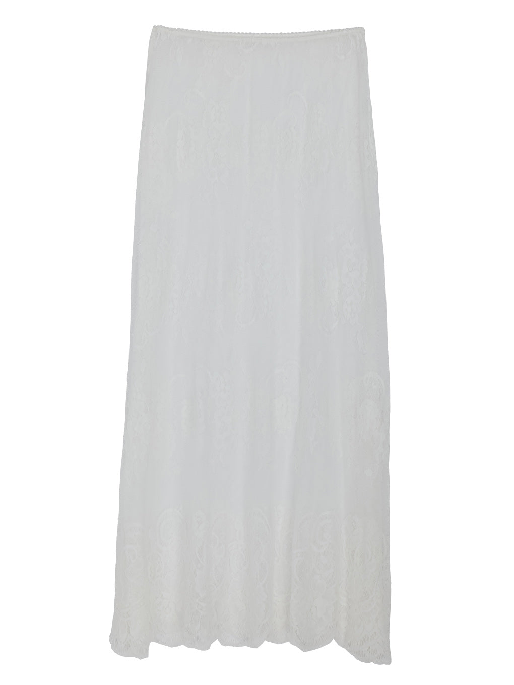 REMAKE LIKE DENIM LACE LAYERED SKIRT