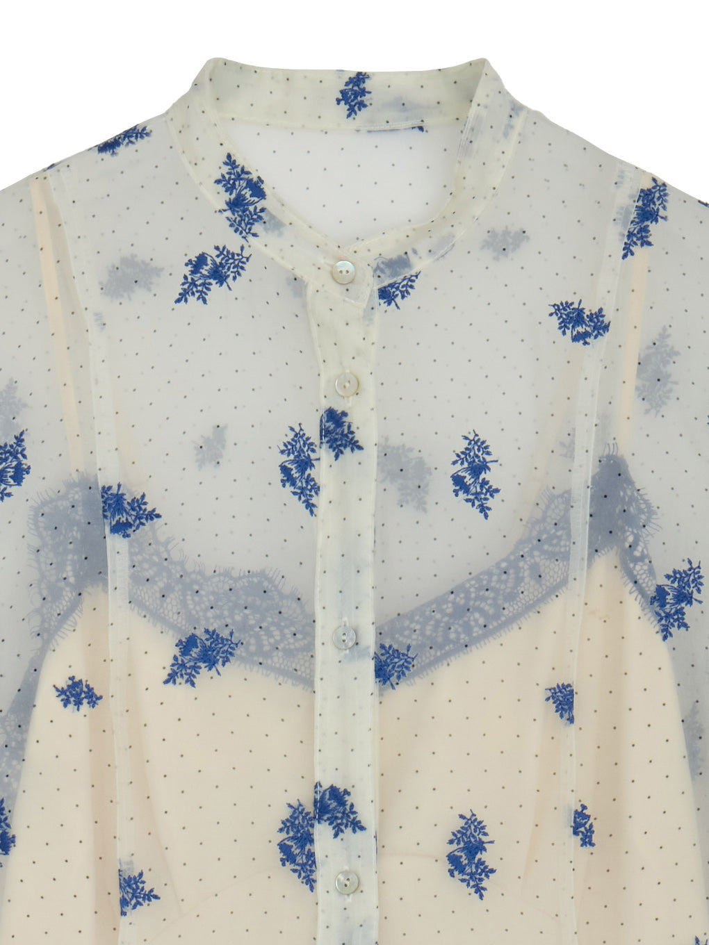 DOT FLOWER VEIL DRESS