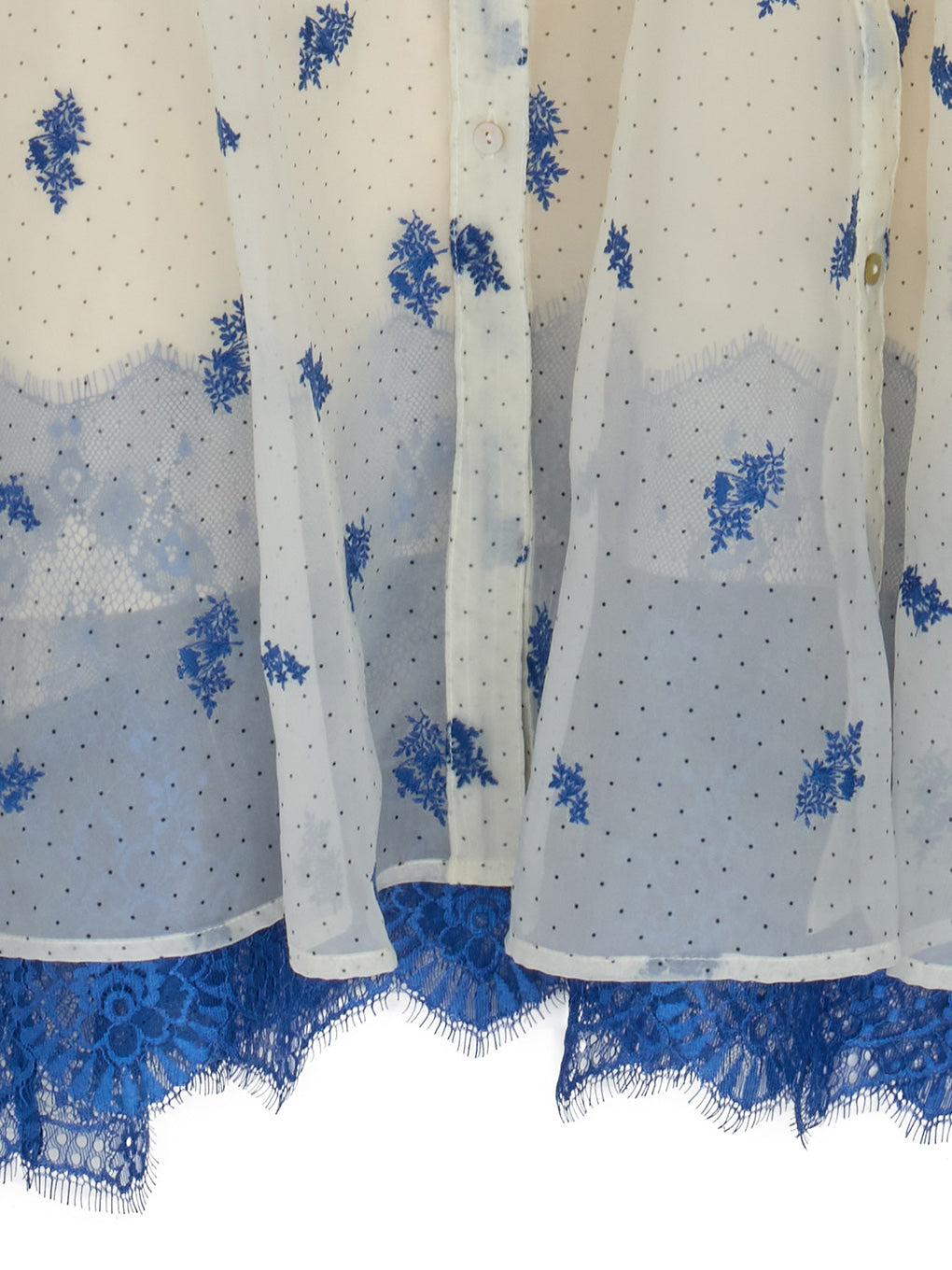 DOT FLOWER VEIL DRESS