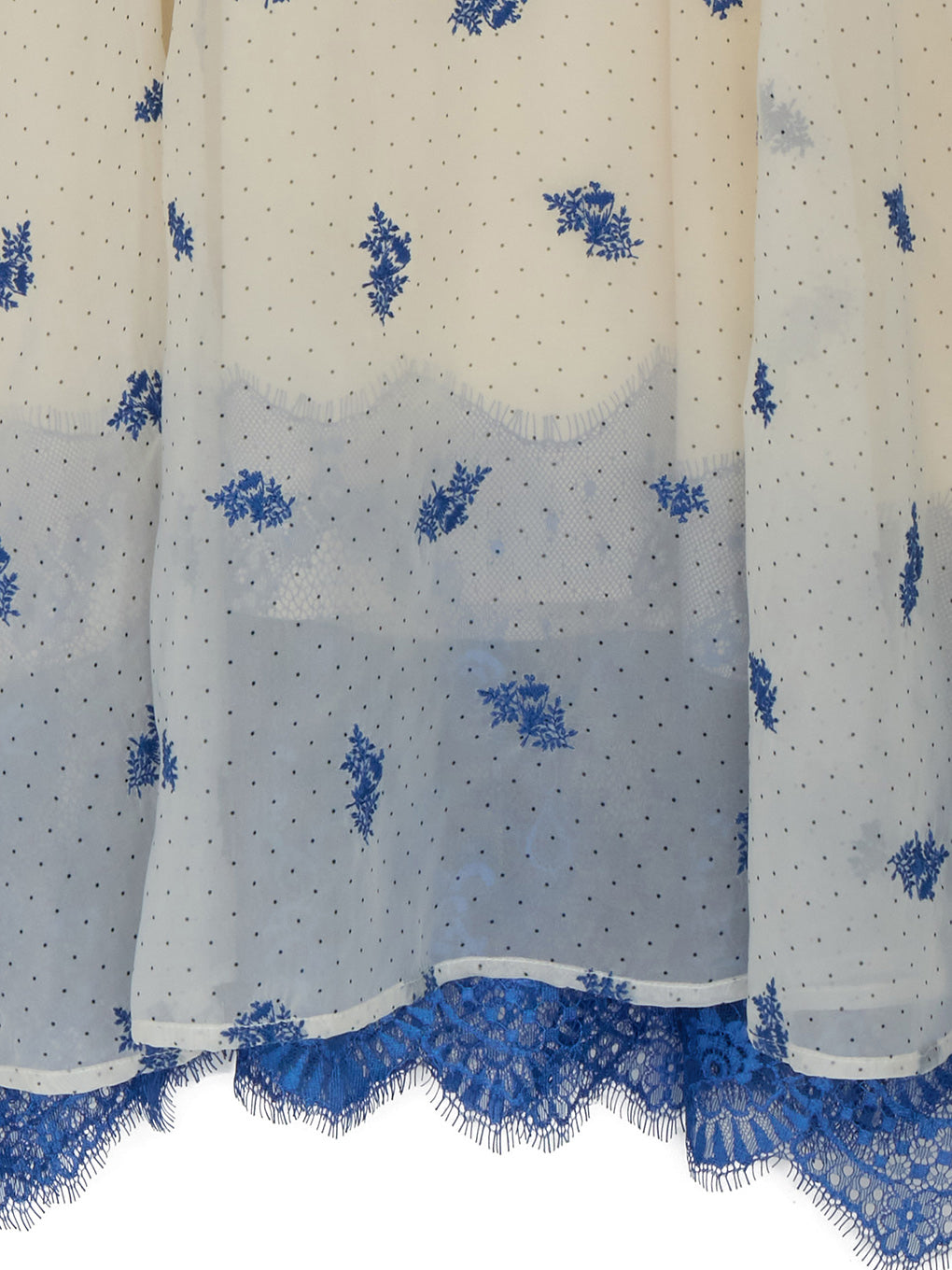 DOT FLOWER VEIL DRESS