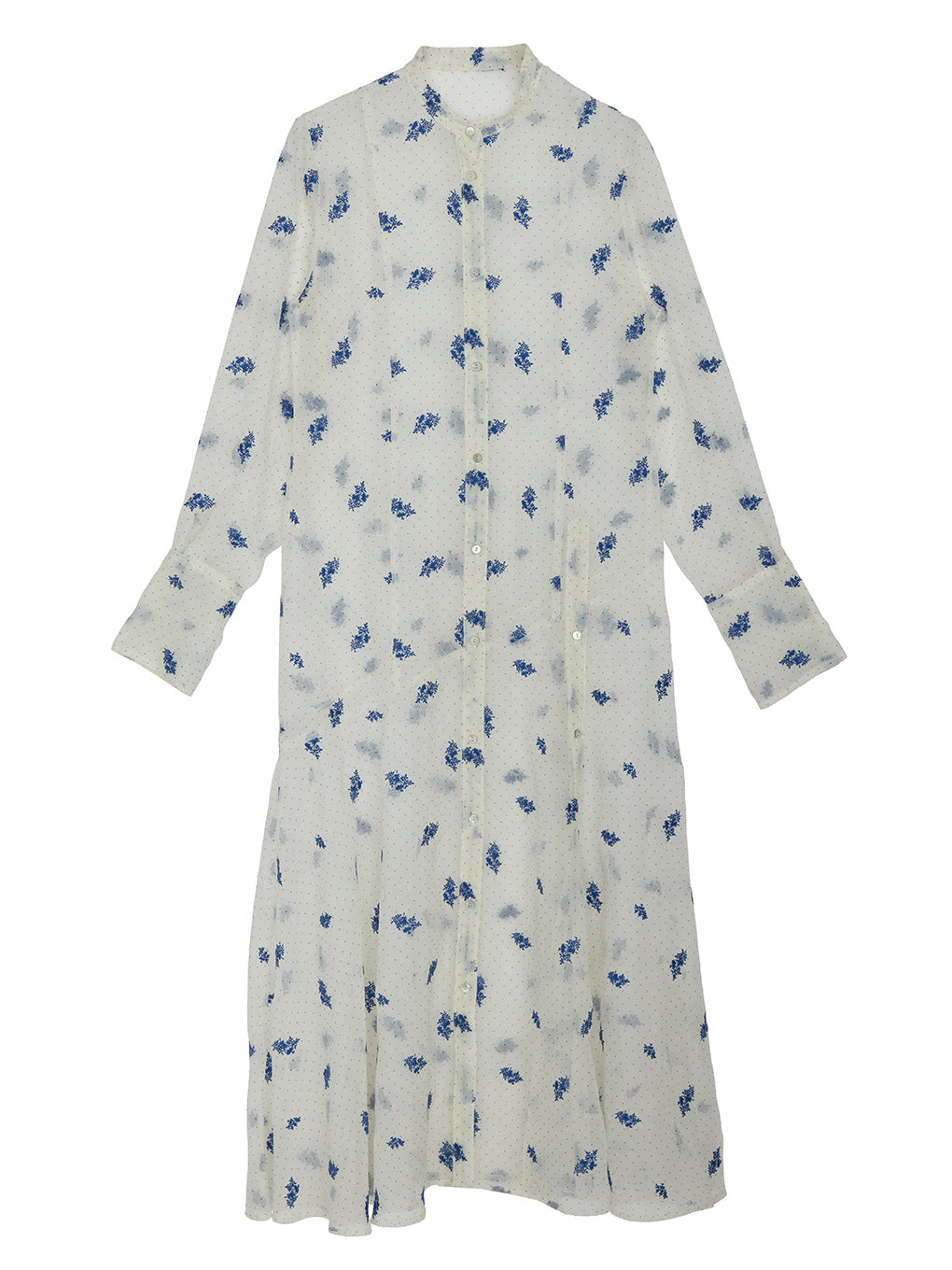 DOT FLOWER VEIL DRESS