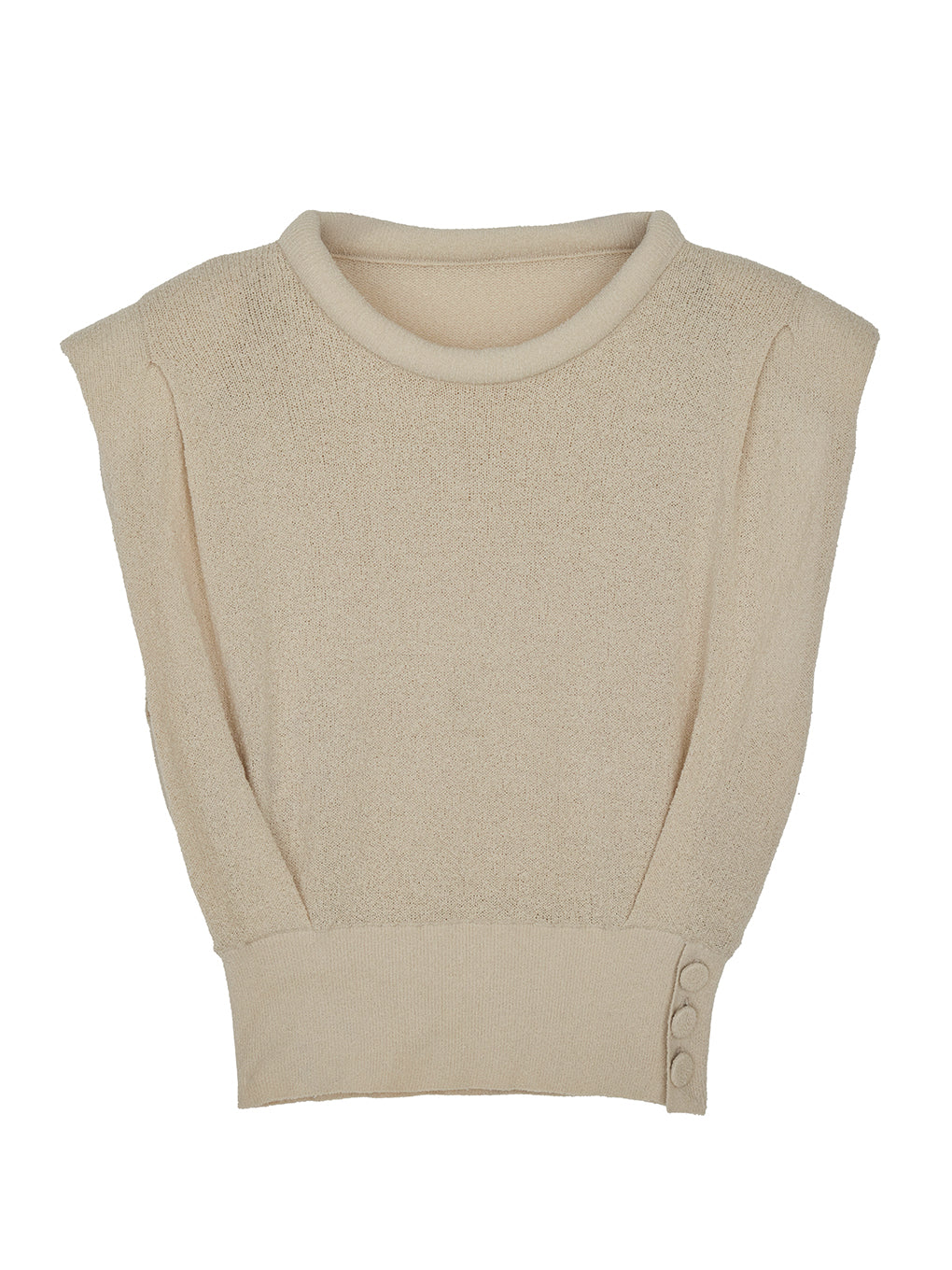 MARSHMALLOW NECK KNIT TOP