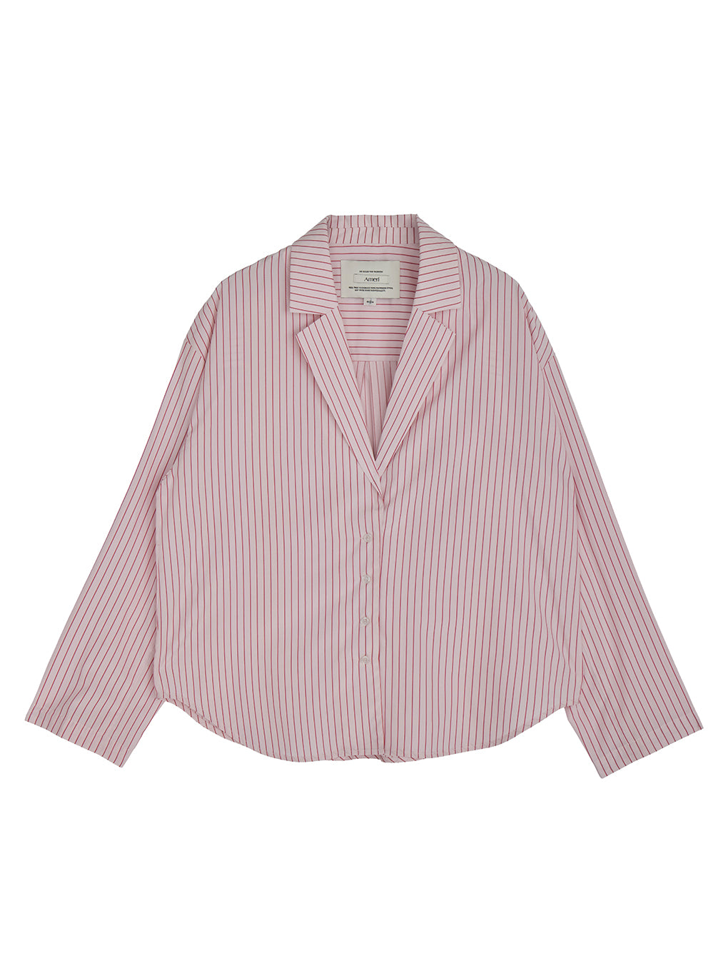 PINSTRIPE JACKET DETAIL SHIRT