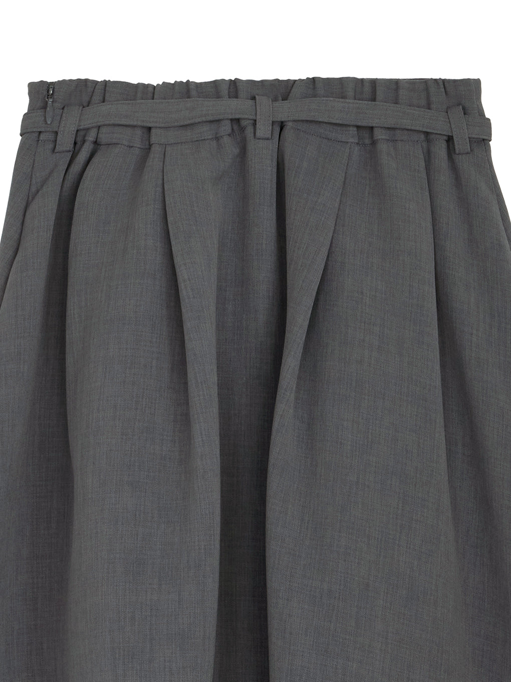 BELT SET TUCK FLARE SKIRT