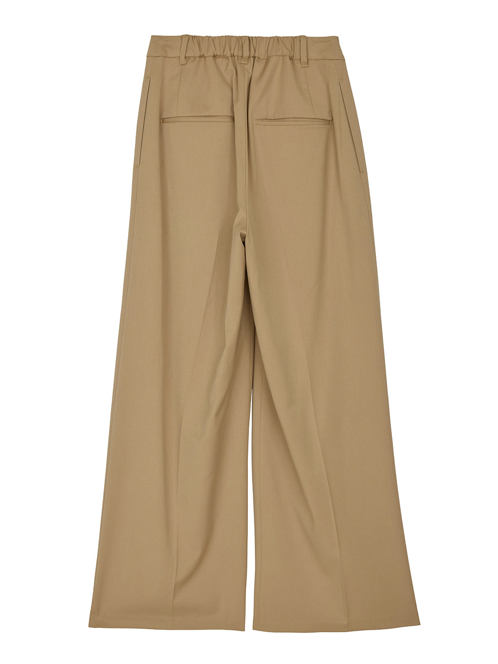 HEM TUCK STRAIGHT WIDE PANTS