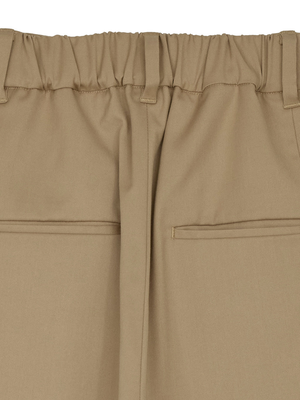HEM TUCK STRAIGHT WIDE PANTS