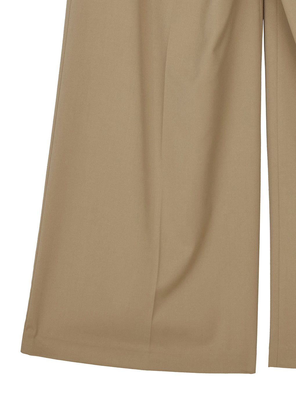 HEM TUCK STRAIGHT WIDE PANTS
