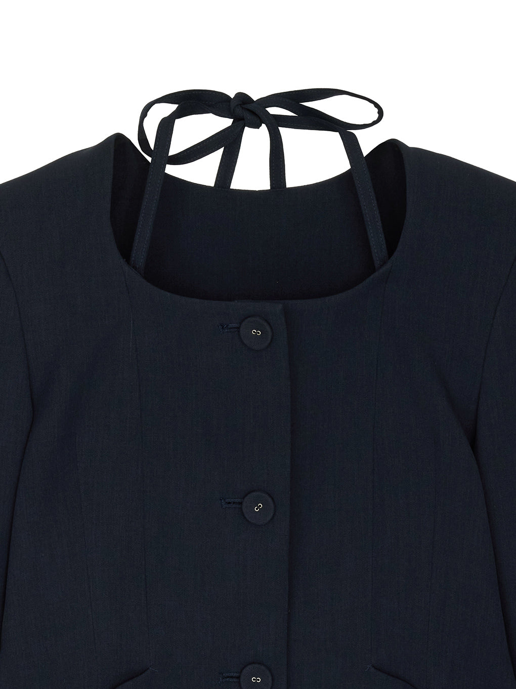 2WAY SQUARE NECK CROP JACKET