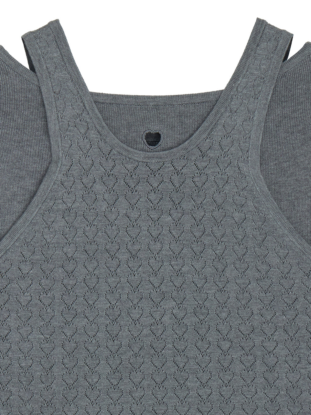HEART TANK KNIT SET TOP